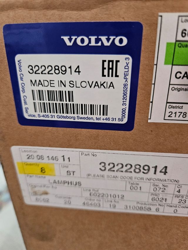 Faro trasero izquierdo volvo original