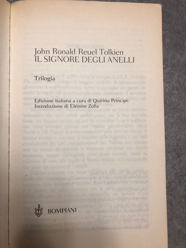 J.R.R. Tolkien - Il signore degli anelli