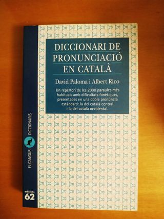 Diccionari de pronunciació en català