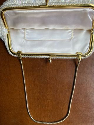 Bolso mano brillante,ceremonia vintage