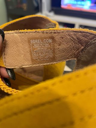 sandalias sorel amarillo