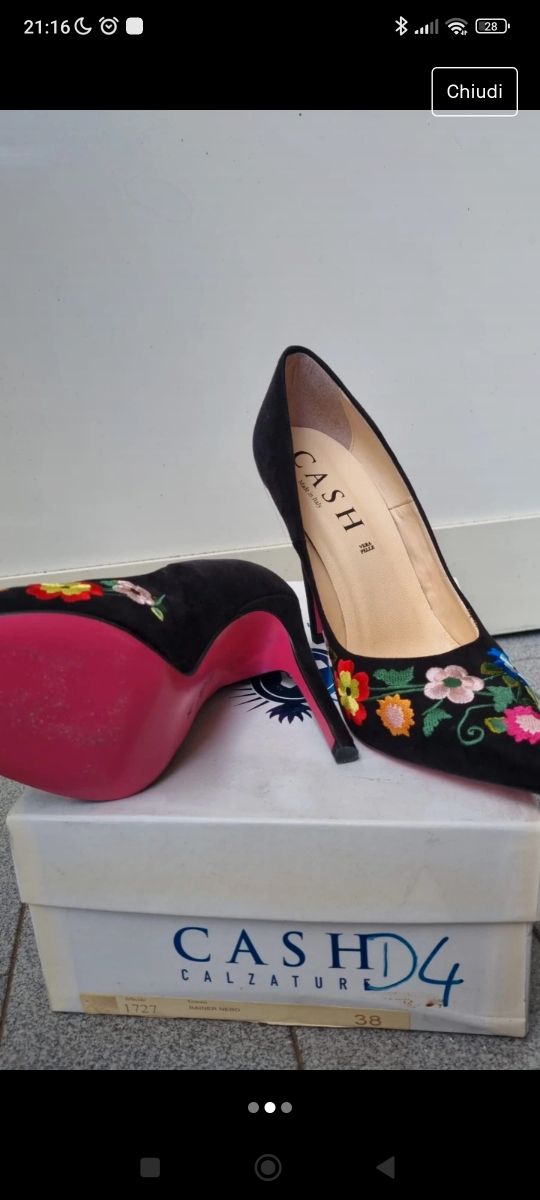 Scarpe cash tacco 100