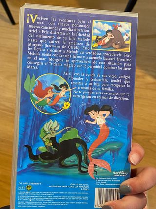 Pelicula VHS lote de La Sirenita