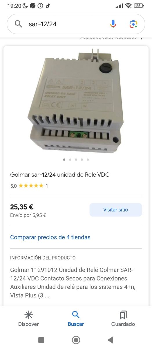 timbre Unidad de rele