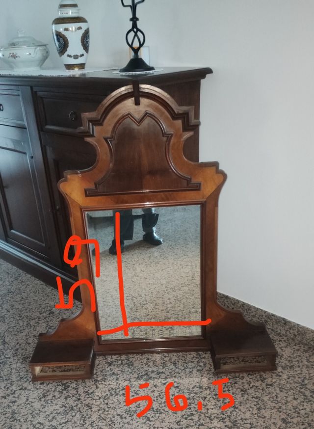 Specchiera fine 800 in legno