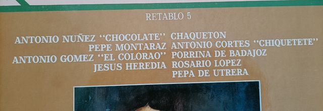 Discos vinilo flamenco