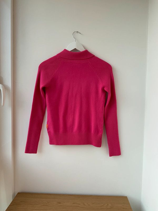 Chaqueta vintage cruzada fucsia talla M