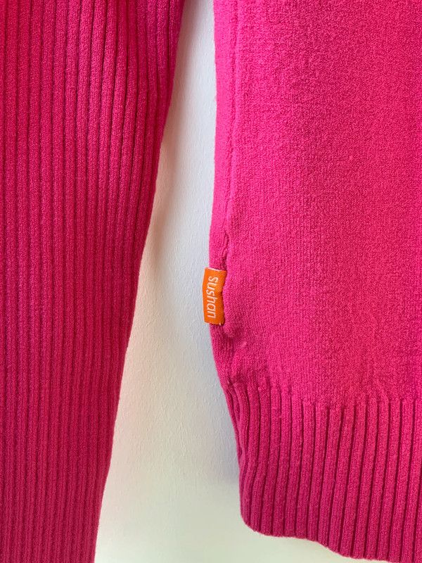 Chaqueta vintage cruzada fucsia talla M