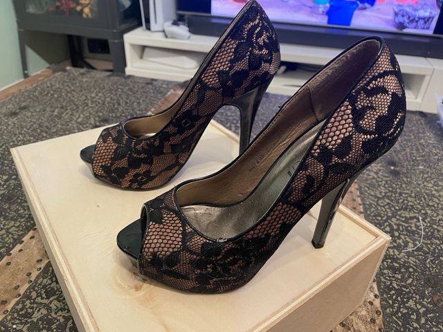 sandalia zapato de tacon 