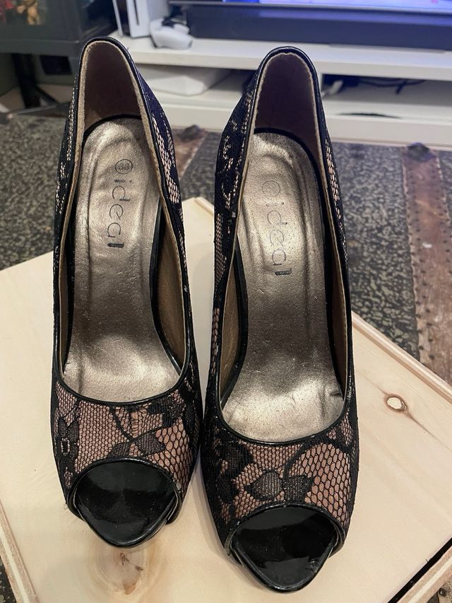 sandalia zapato de tacon 