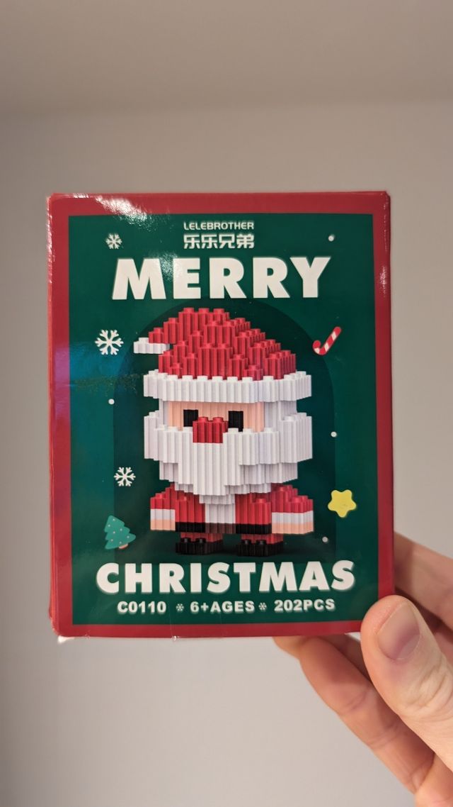 Papá Noel tipo LEGO