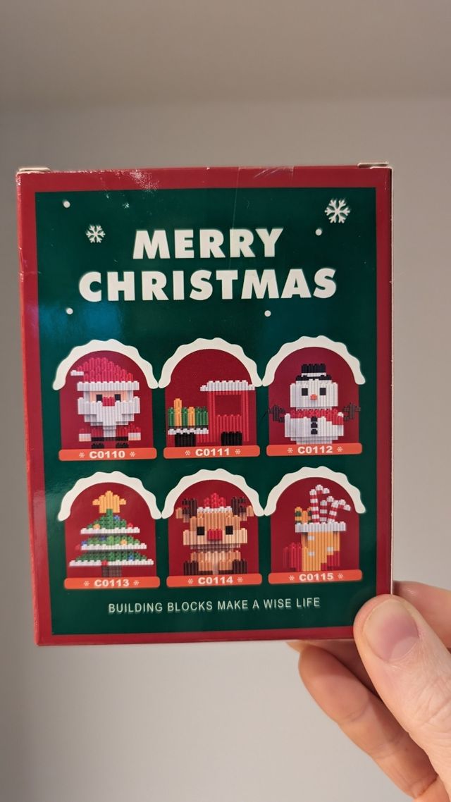 Papá Noel tipo LEGO