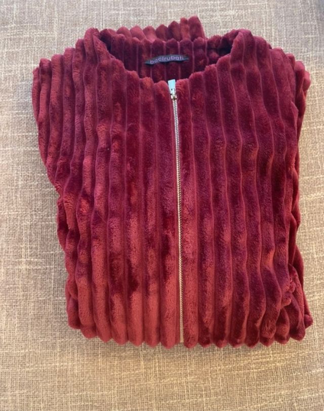 giacca velluto donna con zip