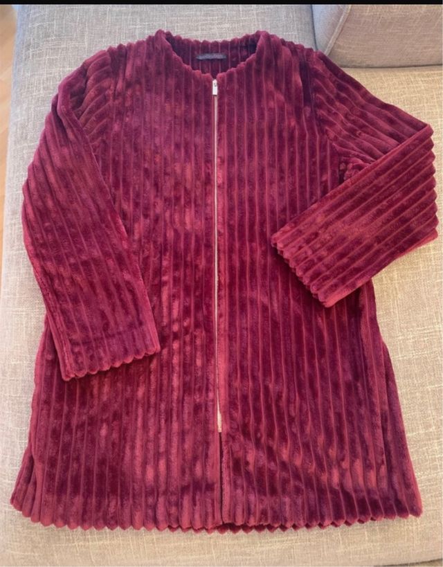 giacca velluto donna con zip