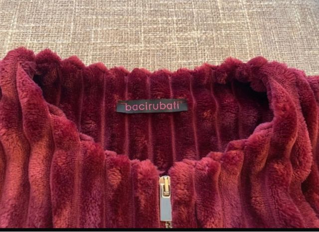 giacca velluto donna con zip