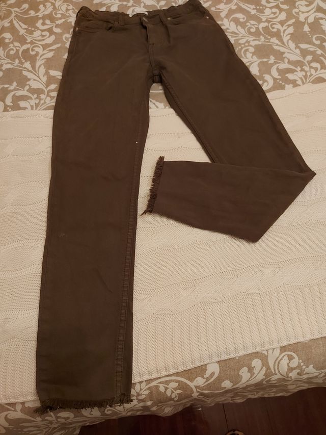 Pantalón niña verde Caqui