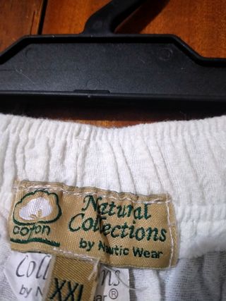 Pantalones anchos de lino de mujer 