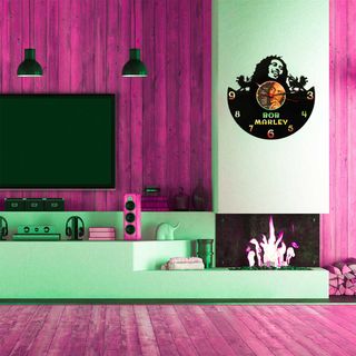 Reloj de Disco de Vinilo de Bob Marley