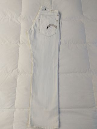 Pantalon vaquero blanco 