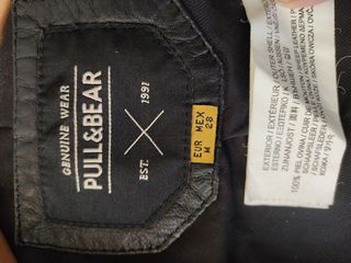 Chaqueta motera piel