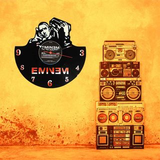 Reloj de Disco de Vinilo de Eminem