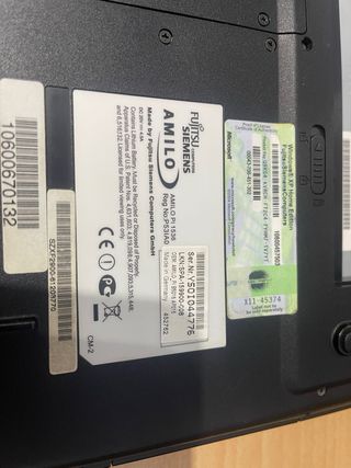Portatil fujitsu Siemens amilo pi 1536