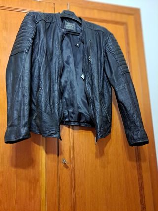 Cazadora cuero hombre