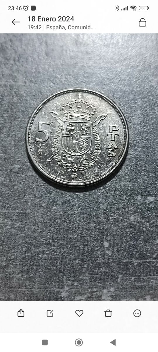 MONEDAS JUAN CARLOS 1 REY EMÉRITO.