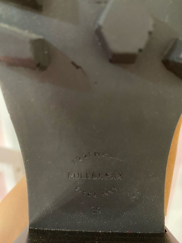 botas marrones 39 p&b