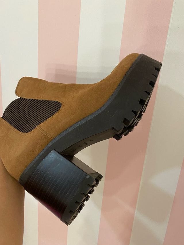 botas marrones 39 p&b