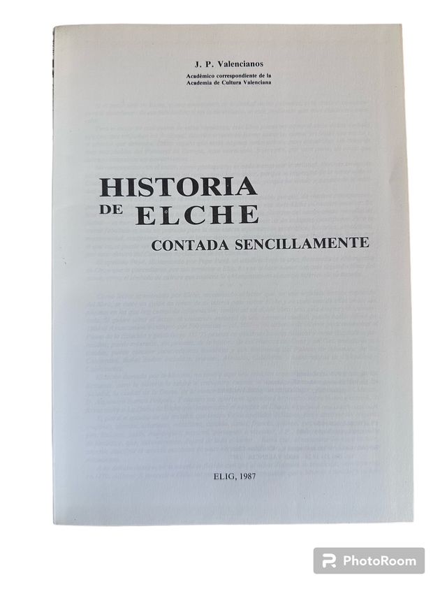 Historia de elche contada sencillamente
