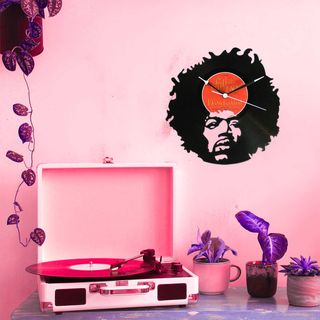 Reloj de Disco de Vinilo de Jimi Hendrix