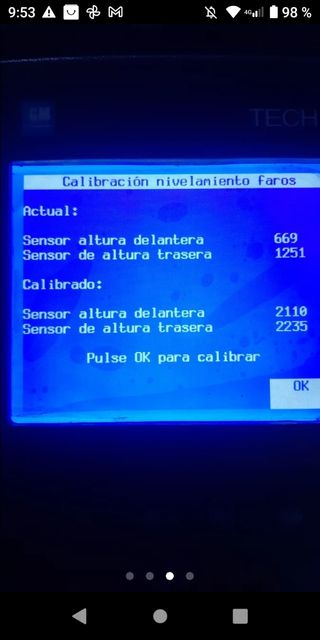 Servicio con tech2 para saab