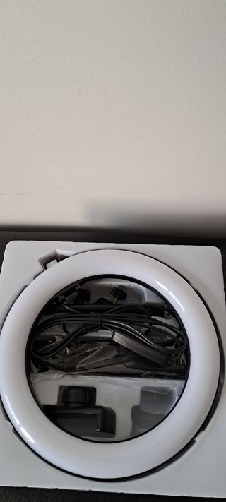 Aro de luz con tripode,