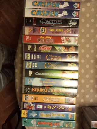 Lote 15 Películas VHS infantiles