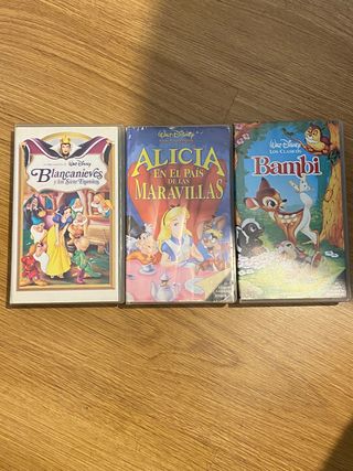 Lote peliculas: Blancanieves, Alicia y Bambi