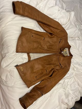 cazadora piel la martina de argentina