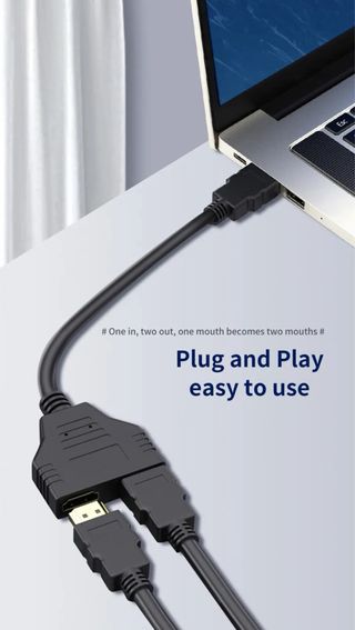 Cable para duplicar 2 pantallas HDMI