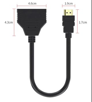 Cable para duplicar 2 pantallas HDMI