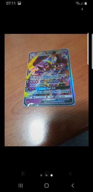 Carta Pokemon Lunalar fallo GX
