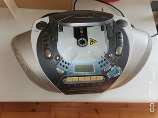 radio cassette grabadora cd reloj thompson 