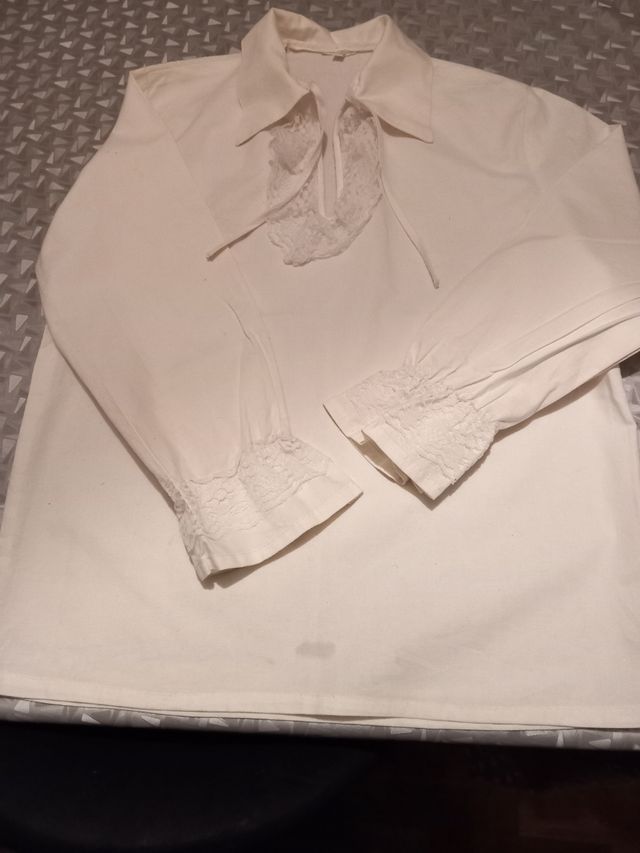 Blusa infantil corsario o Zorro T 140 cm