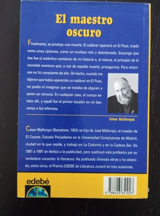 Libro El Maestro Oscuro