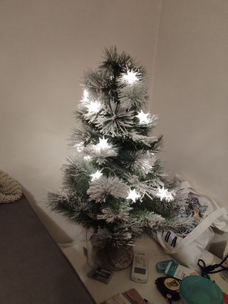 Árbol de Navidad con luces