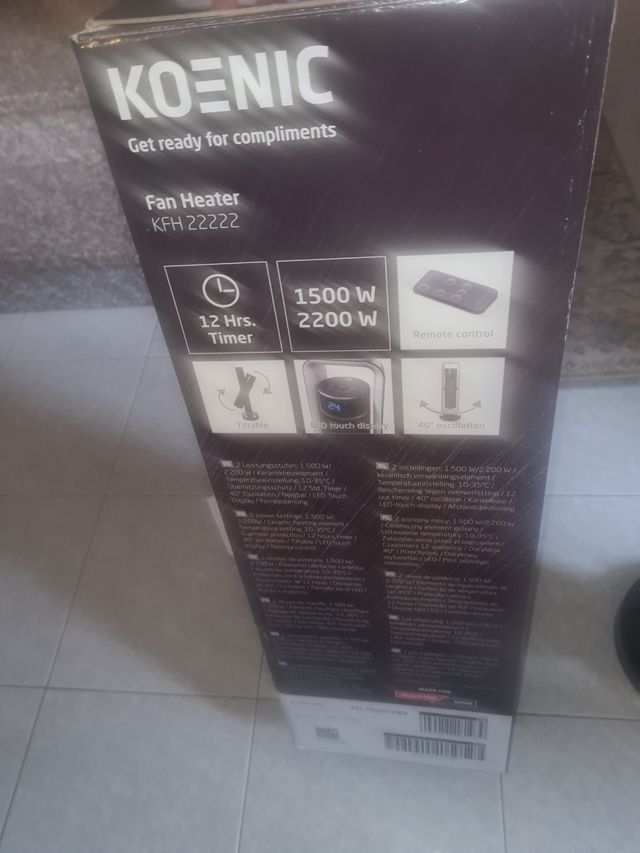 Koenic KFH22222 termoventilatore