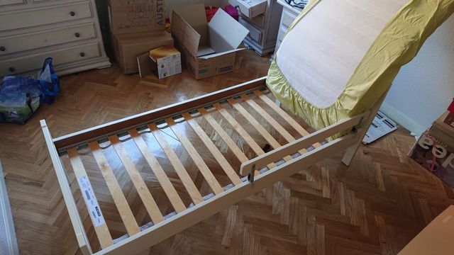 Cama blanca 70x160 Ikea 