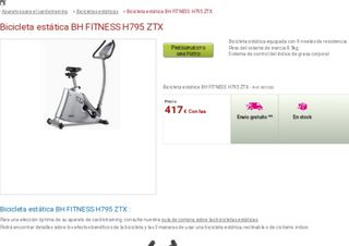 🔴BICICLETA ESTÁTICA BH ZTX🔴