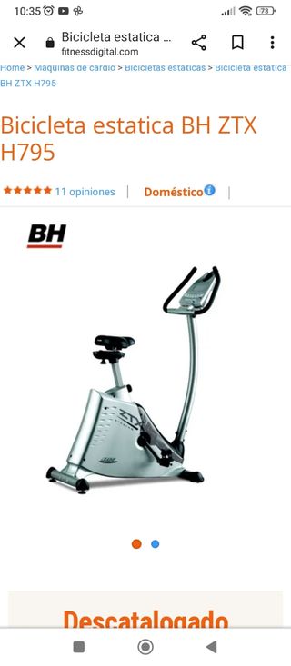🔴BICICLETA ESTÁTICA BH ZTX🔴