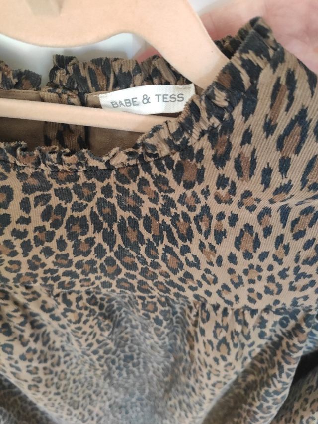 Vestido animal print niña