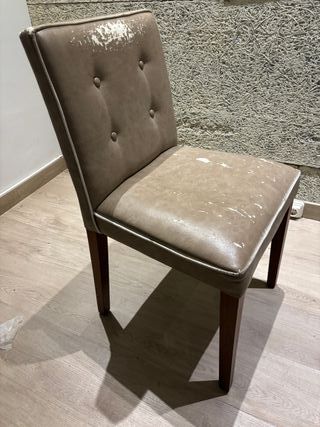 Silla de madera para retapizar